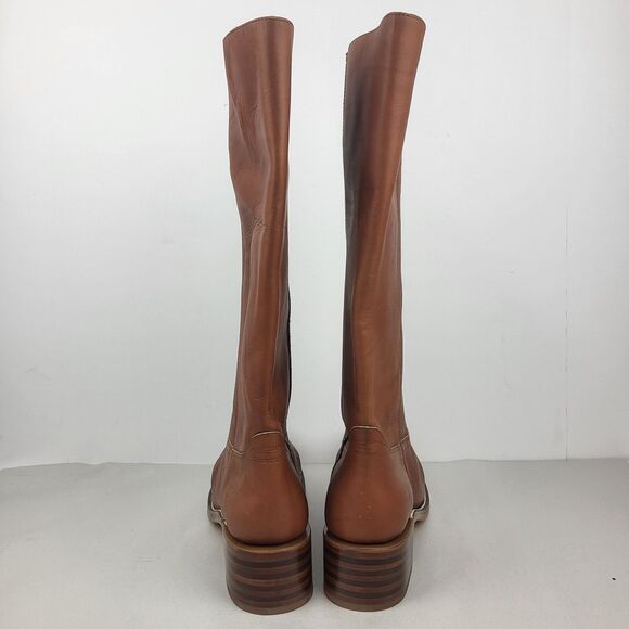 Frye Knee High Saddle Brown Leather Campus Boots Classic Size 11 - Picture 12 of 16